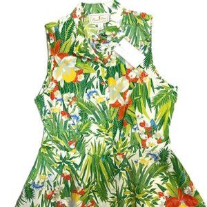 Flora Bea Tahiti Polina Cotton Lawn Sleeveless Top